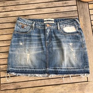 Maison Scotch short denim skirt